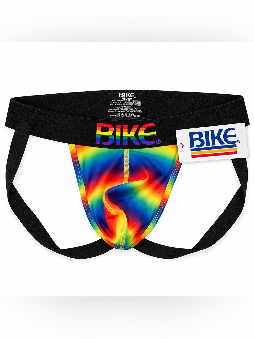 BIKE Pride Rainbow Jockstrap Men’s Medium NWT BAS309 Performance